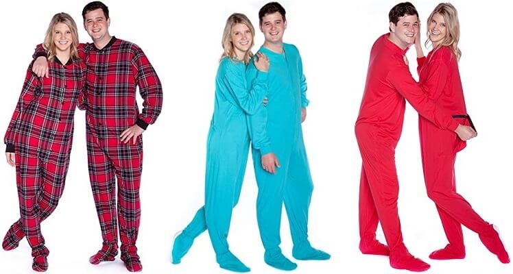pyjamas-couple-Big-Feet-Pajama